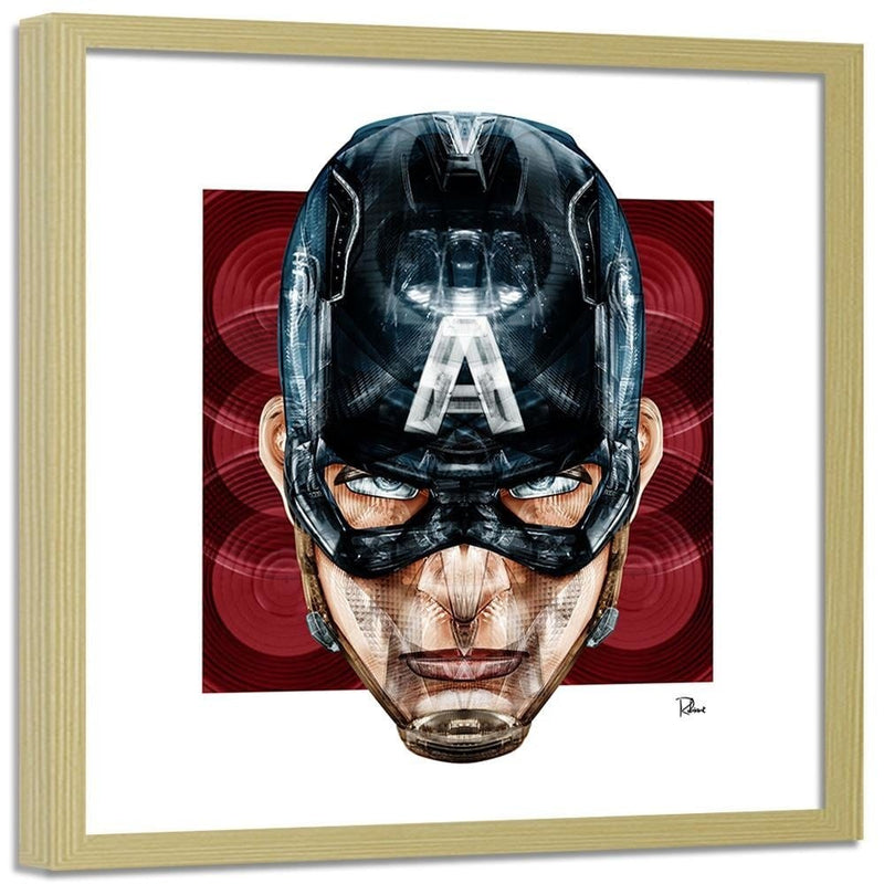 Glezna bēšā rāmī - Superhero America  Home Trends DECO