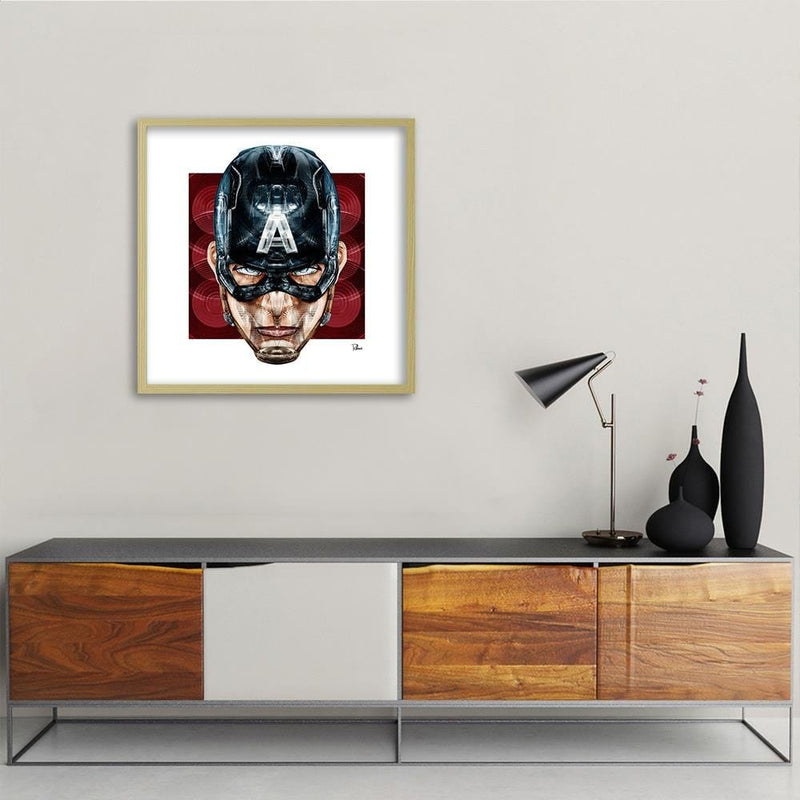 Glezna bēšā rāmī - Superhero America  Home Trends DECO