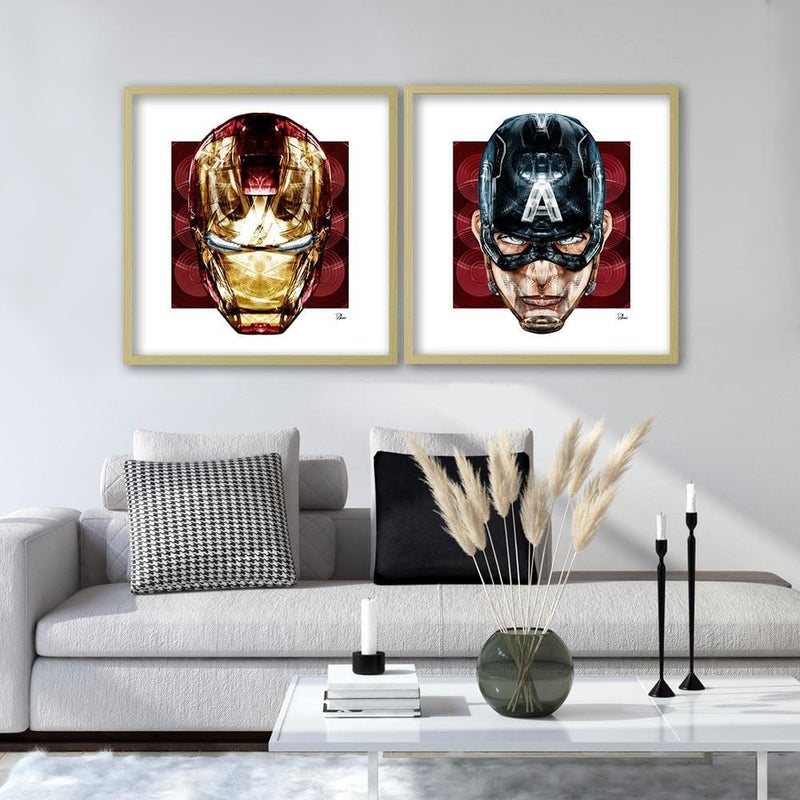 Glezna bēšā rāmī - Superhero America  Home Trends DECO