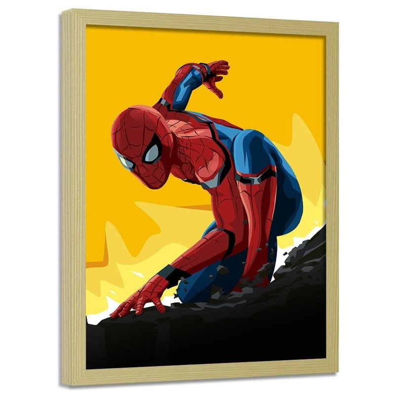 Glezna bēšā rāmī - Superhero Yellow  Home Trends DECO