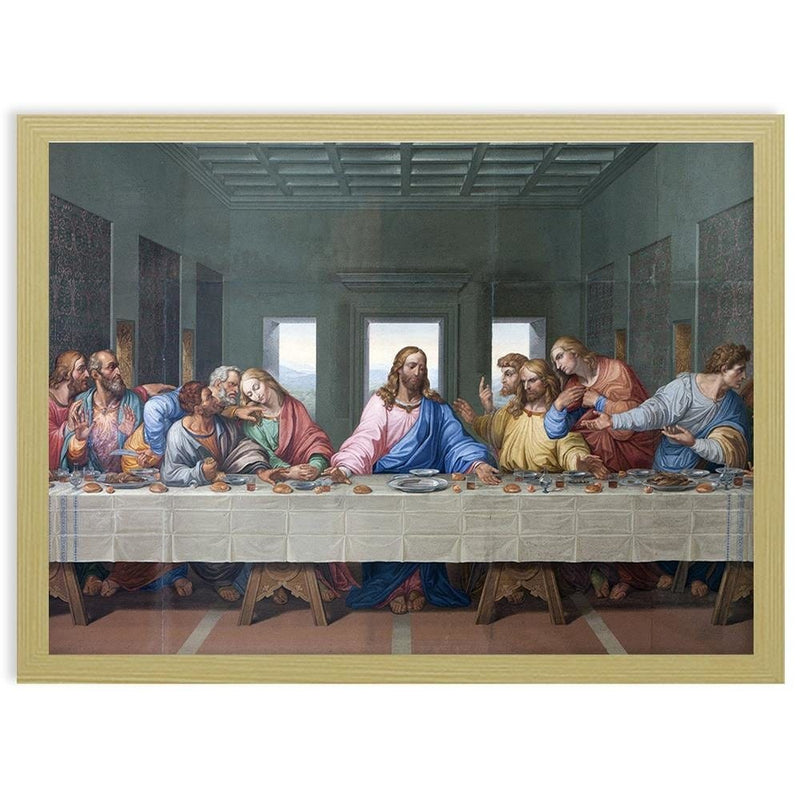 Glezna bēšā rāmī - The Last Supper  Home Trends DECO