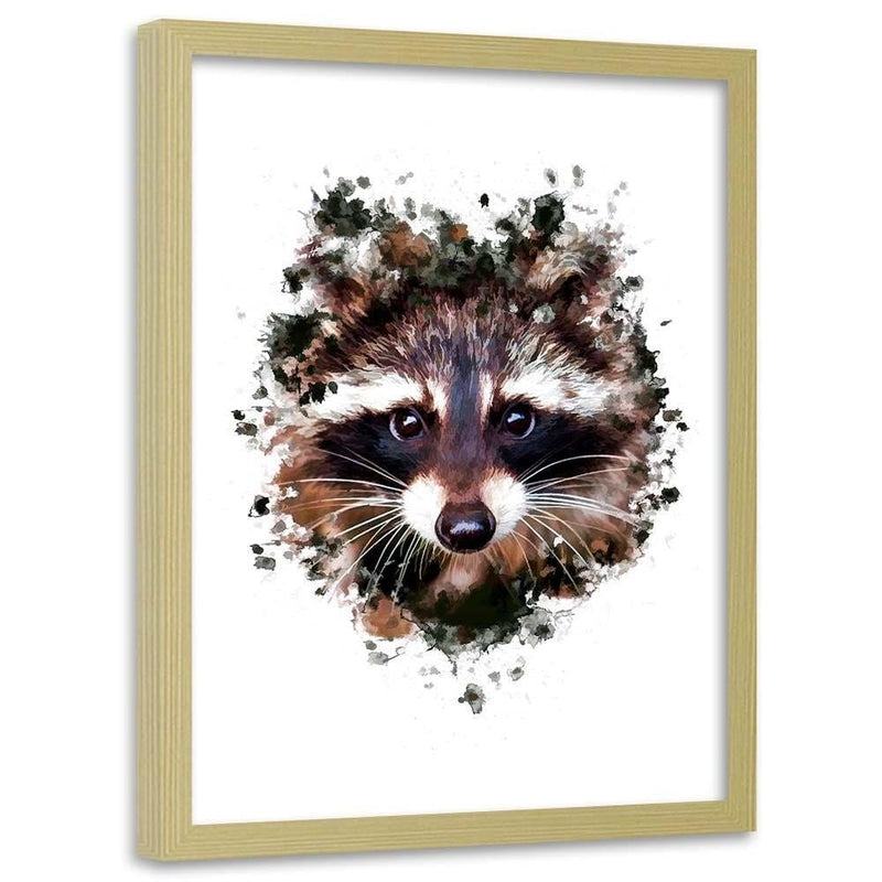 Glezna bēšā rāmī - The Raccoon  Home Trends DECO