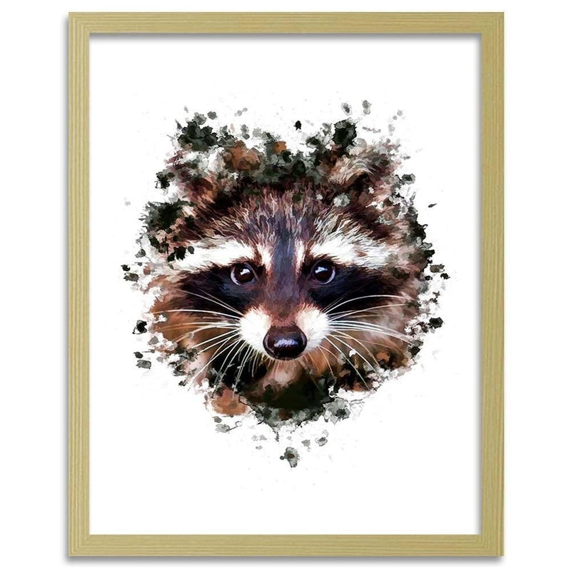 Glezna bēšā rāmī - The Raccoon  Home Trends DECO