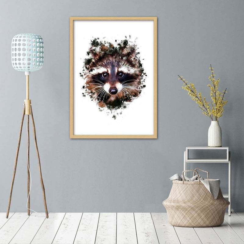 Glezna bēšā rāmī - The Raccoon  Home Trends DECO