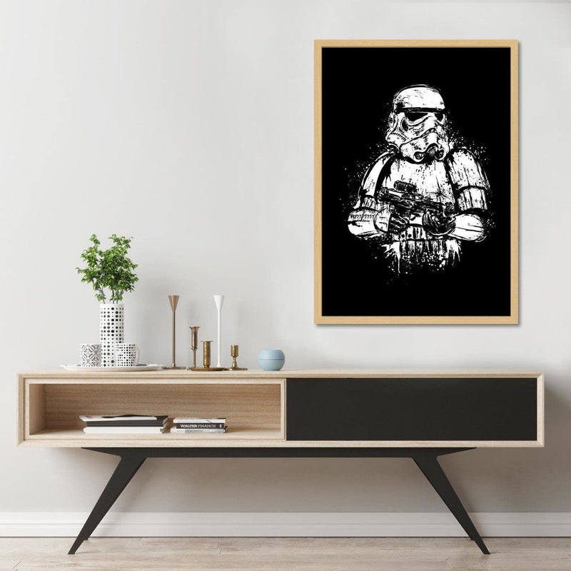 Glezna bēšā rāmī - Trooper  Home Trends DECO