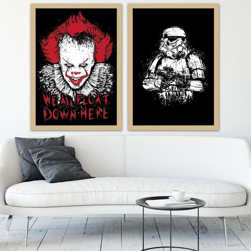 Glezna bēšā rāmī - Trooper  Home Trends DECO