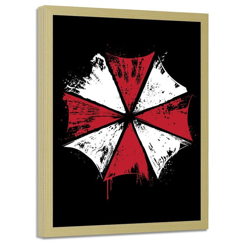 Glezna bēšā rāmī - Umbrella Corp Red  Home Trends DECO