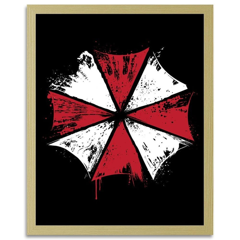 Glezna bēšā rāmī - Umbrella Corp Red  Home Trends DECO