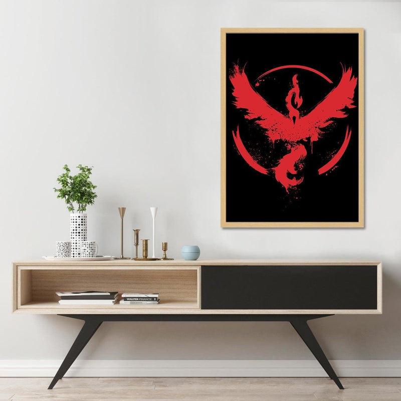 Glezna bēšā rāmī - Valor Bird Red  Home Trends DECO