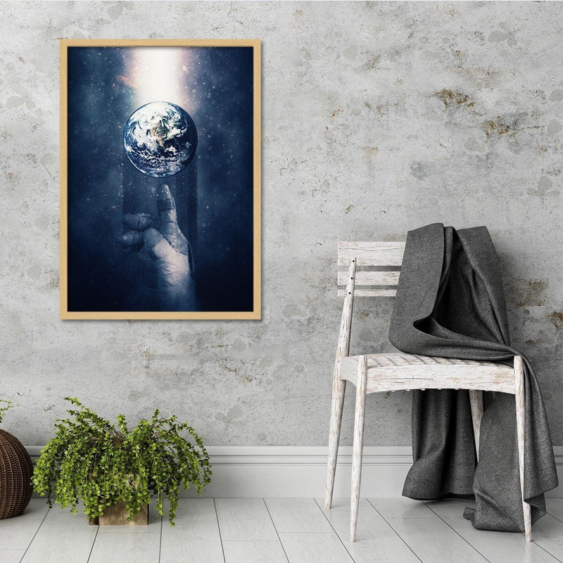 Glezna bēšā rāmī - Visual Art Blue  Home Trends DECO