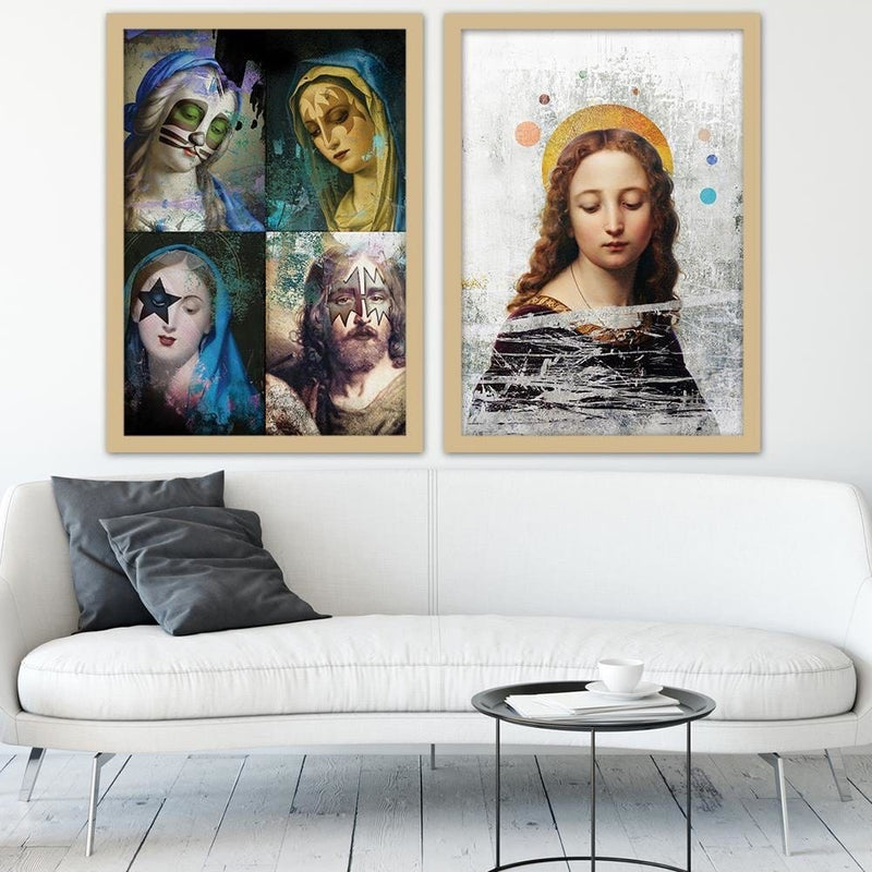 Glezna bēšā rāmī - Visual Art  Home Trends DECO