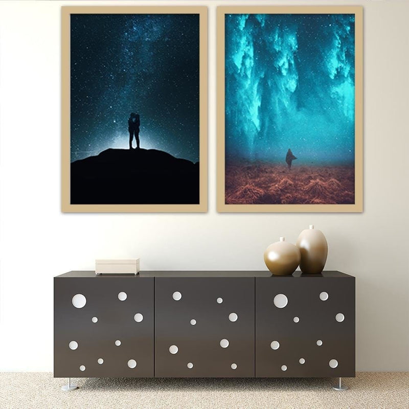 Glezna bēšā rāmī - Walk At Night  Home Trends DECO