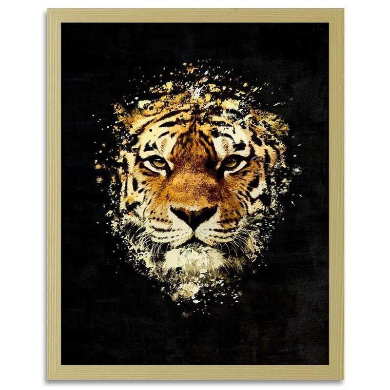 Glezna bēšā rāmī - Wild Tiger  Home Trends DECO