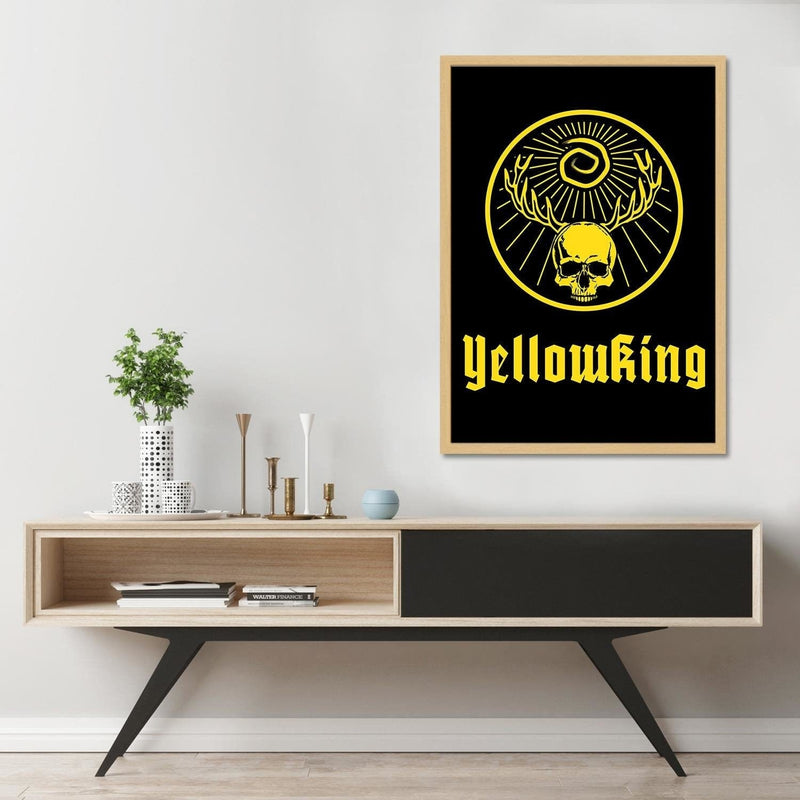 Glezna bēšā rāmī - Yellow King Yellow  Home Trends DECO