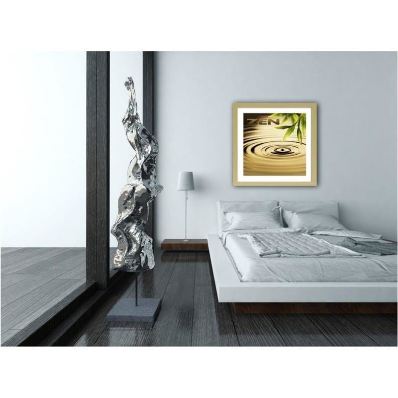 Glezna bēšā rāmī - Zen - the element of water  Home Trends DECO