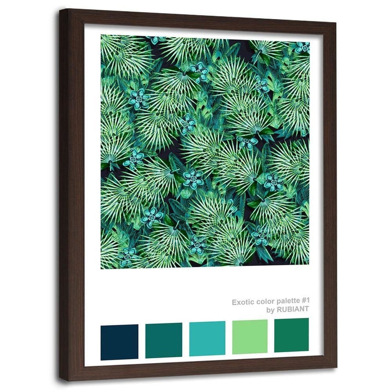 Glezna brūnā rāmī - Acapulco Green  Home Trends DECO