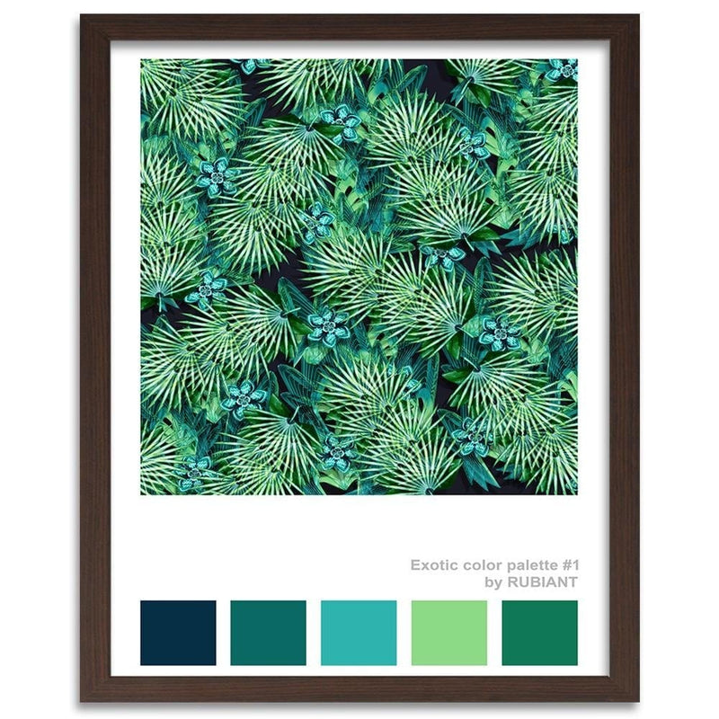 Glezna brūnā rāmī - Acapulco Green  Home Trends DECO