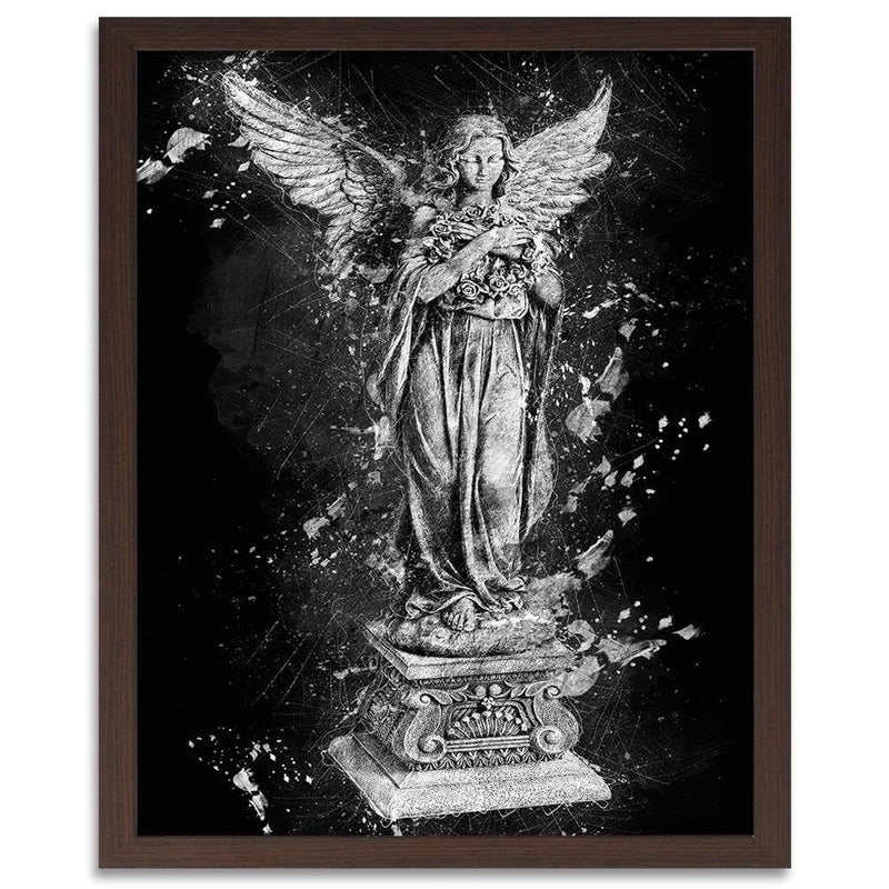 Glezna brūnā rāmī - Angel Statue  Home Trends DECO