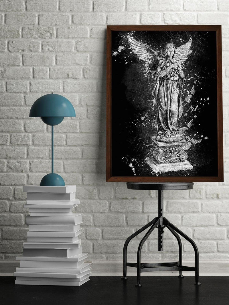 Glezna brūnā rāmī - Angel Statue  Home Trends DECO