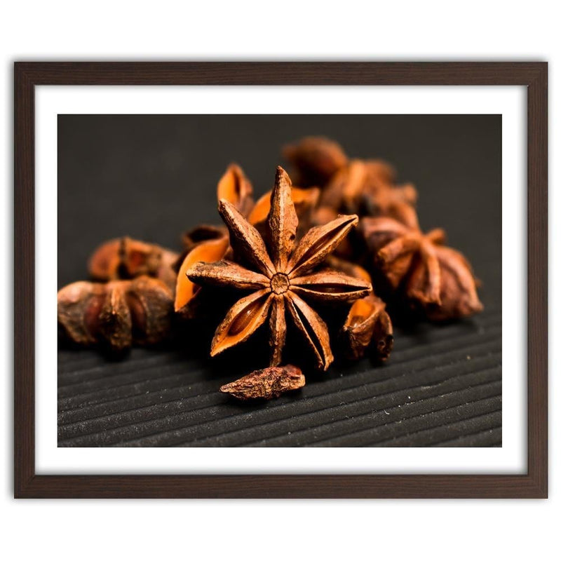 Glezna brūnā rāmī - Anise Decorative  Home Trends DECO