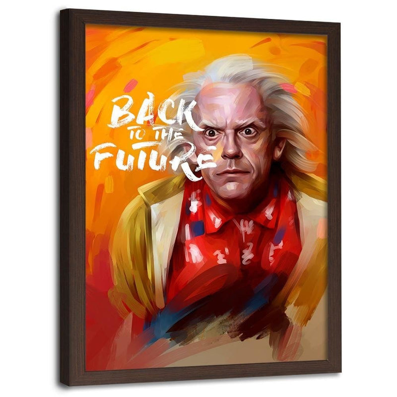 Glezna brūnā rāmī - Back To The Future 1  Home Trends DECO