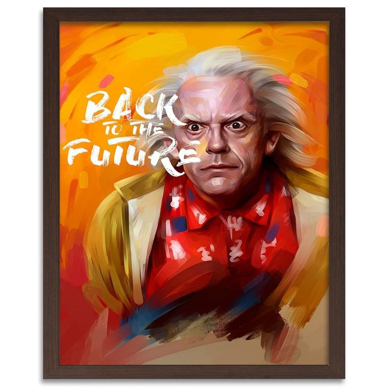 Glezna brūnā rāmī - Back To The Future 1  Home Trends DECO