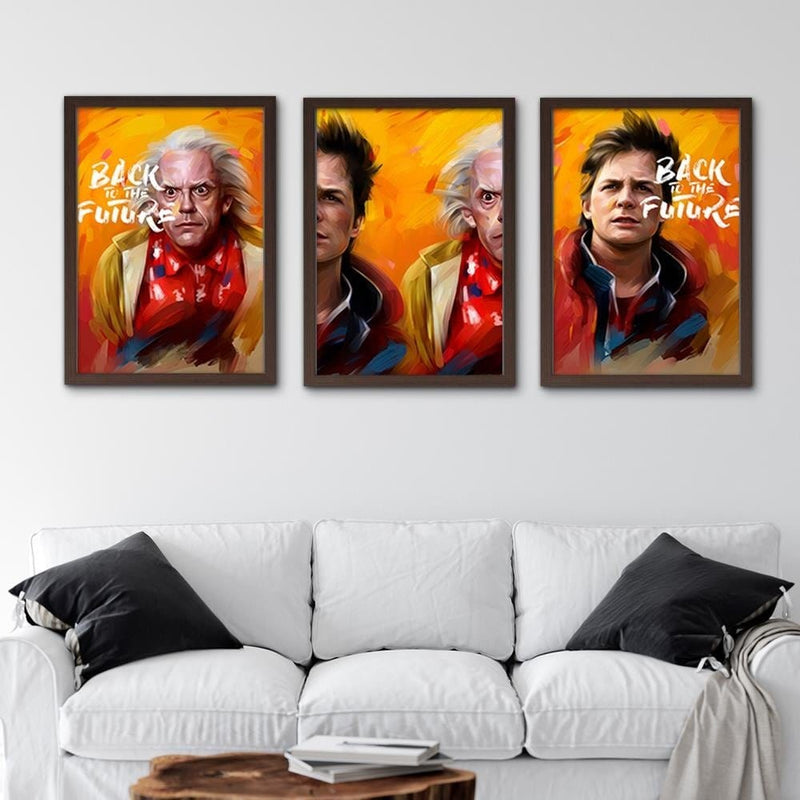 Glezna brūnā rāmī - Back To The Future 1  Home Trends DECO