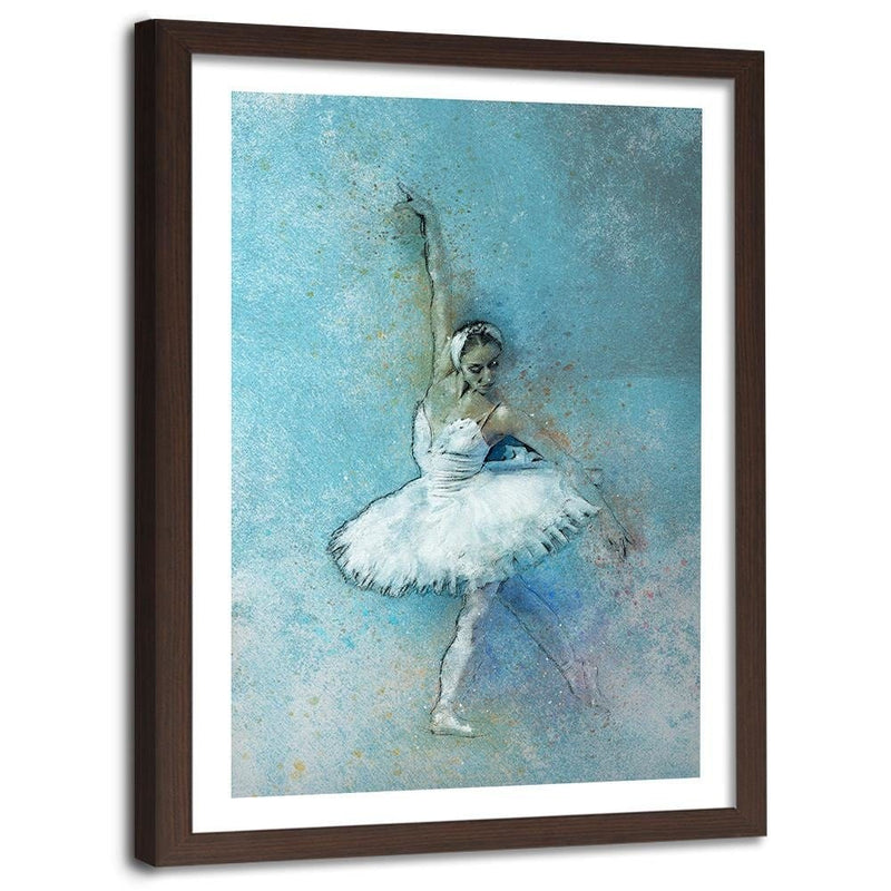 Glezna brūnā rāmī - Beautiful Ballerina  Home Trends DECO