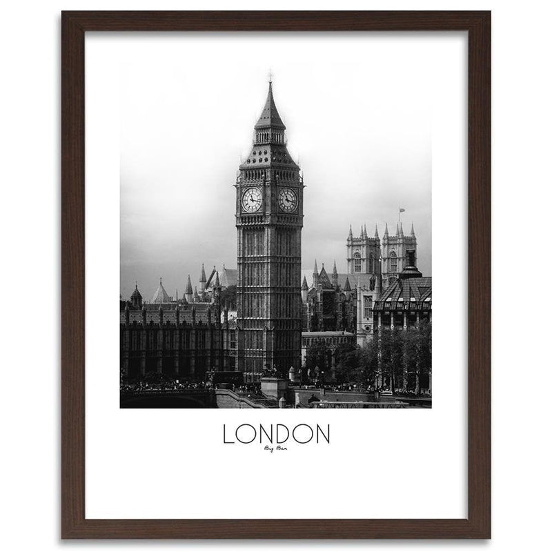 Glezna brūnā rāmī - Big Ben London  Home Trends DECO