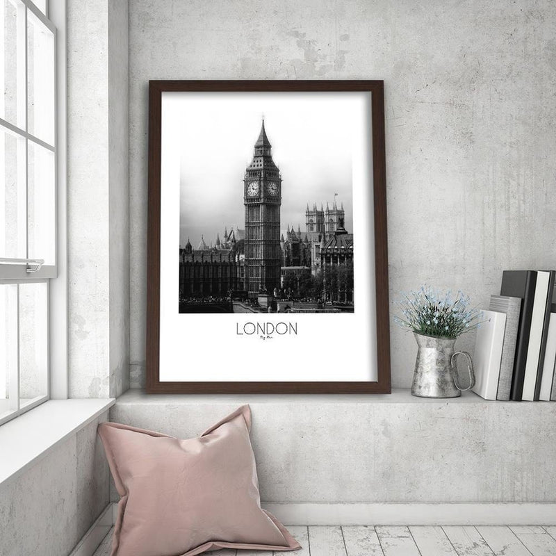 Glezna brūnā rāmī - Big Ben London  Home Trends DECO