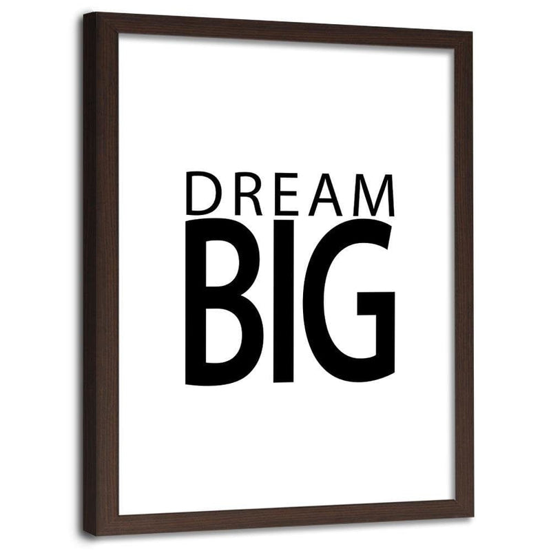 Glezna brūnā rāmī - Big Dreams  Home Trends DECO