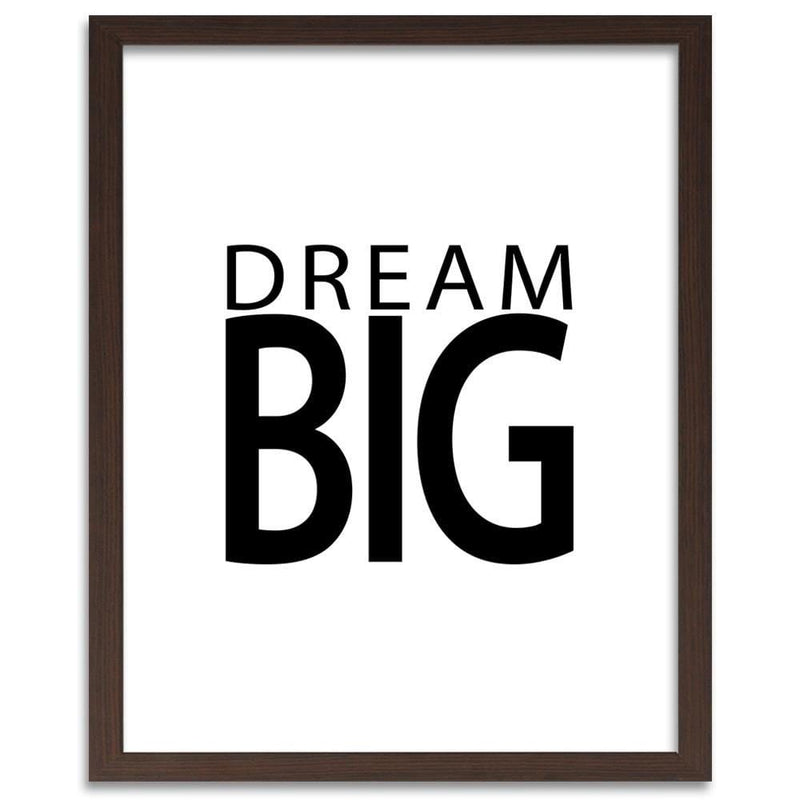 Glezna brūnā rāmī - Big Dreams  Home Trends DECO