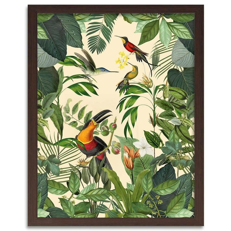 Glezna brūnā rāmī - Bird Heaven  Home Trends DECO