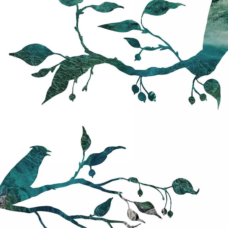 Glezna brūnā rāmī - Birds On Branches  Home Trends DECO