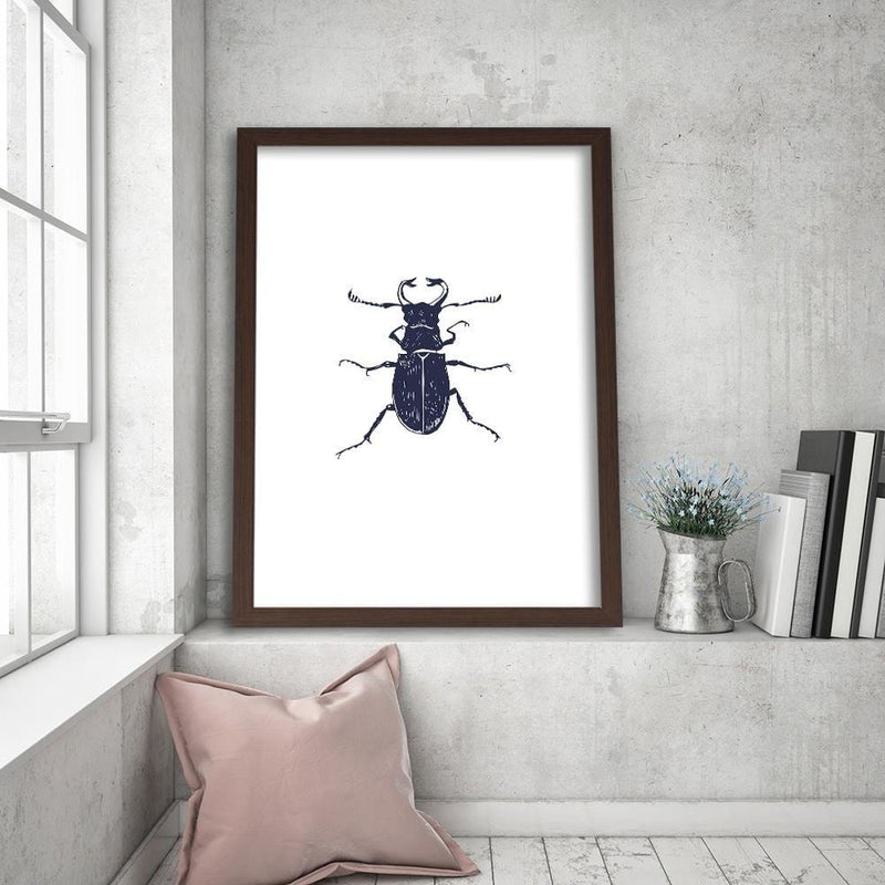 Glezna brūnā rāmī - Black Beetle  Home Trends DECO