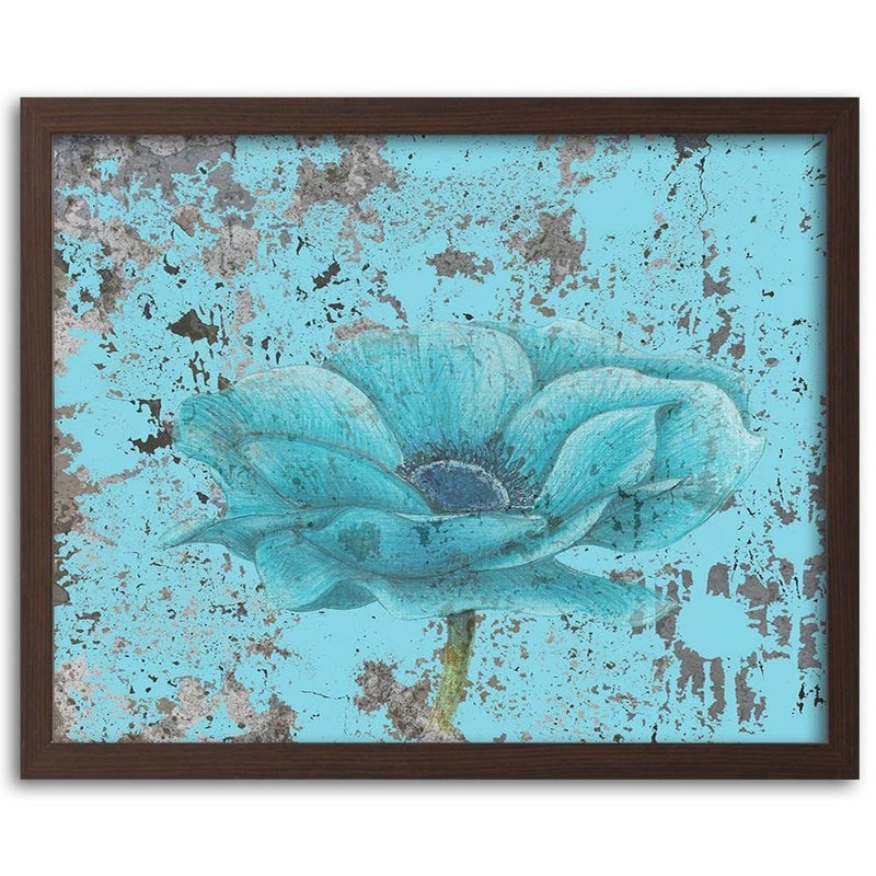 Glezna brūnā rāmī - Blue Orchid  Home Trends DECO