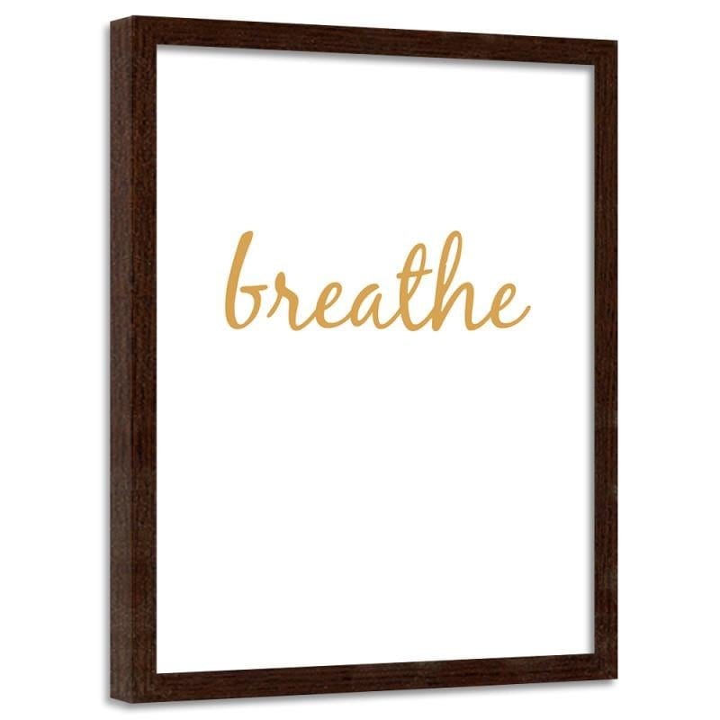 Glezna brūnā rāmī - Breathe 5  Home Trends DECO