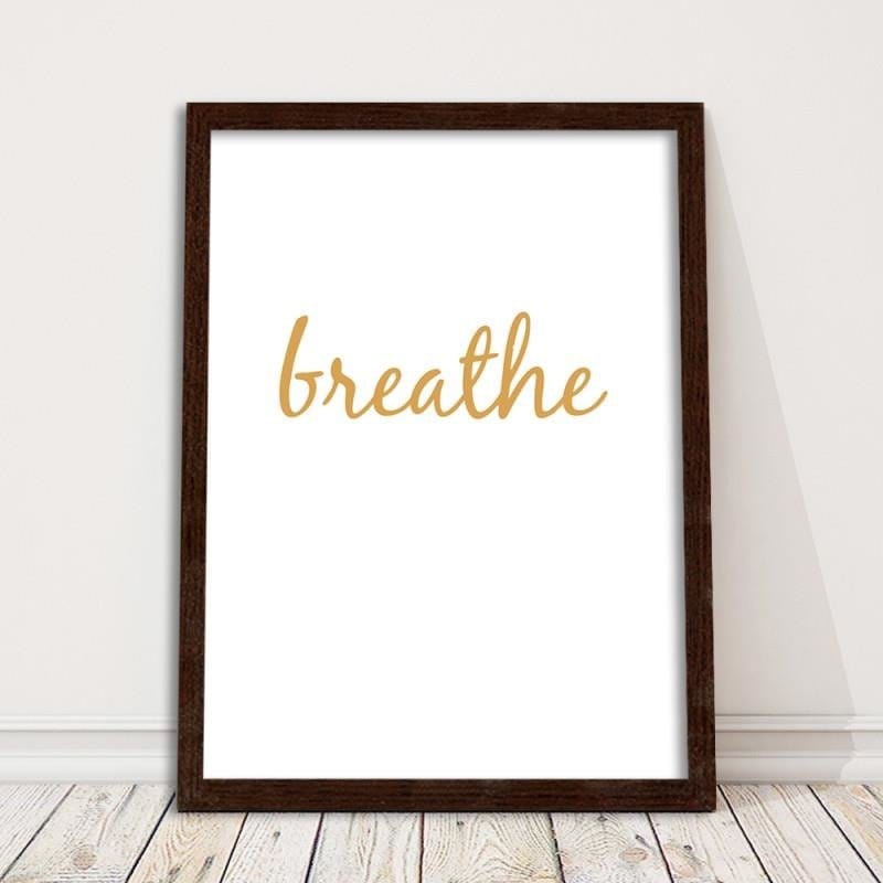 Glezna brūnā rāmī - Breathe 5  Home Trends DECO