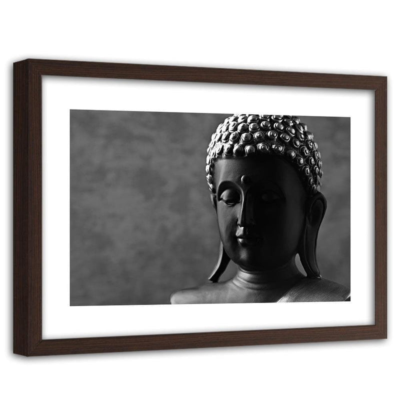 Glezna brūnā rāmī - Buddha Figure  Home Trends DECO