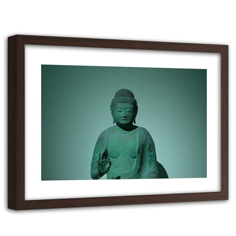 Glezna brūnā rāmī - Buddha In The Shade  Home Trends DECO