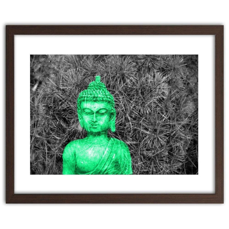 Glezna brūnā rāmī - Buddha Sculpture  Home Trends DECO