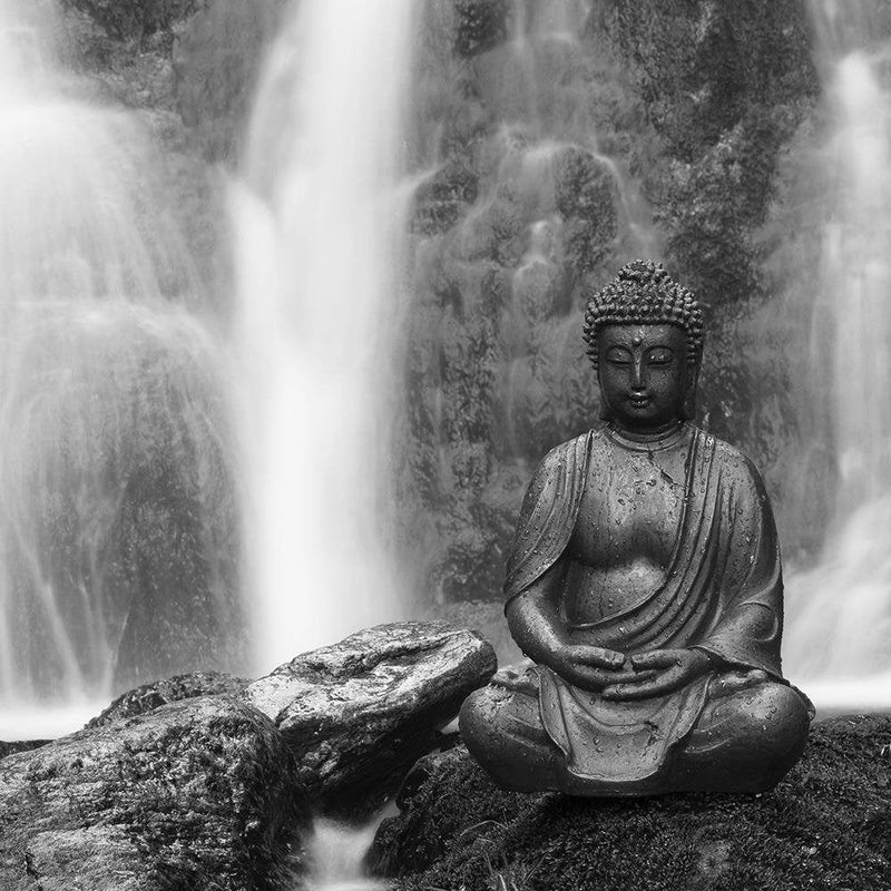 Glezna brūnā rāmī - Buddha Waterfall  Home Trends DECO