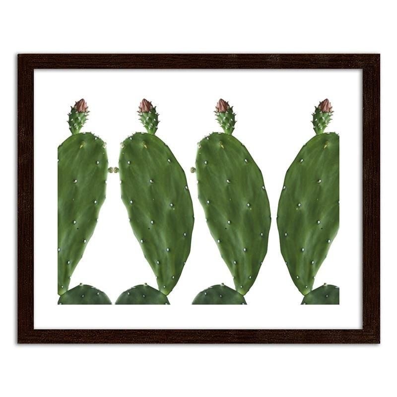 Glezna brūnā rāmī - Cactus 2  Home Trends DECO