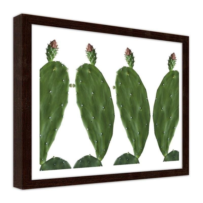 Glezna brūnā rāmī - Cactus 2  Home Trends DECO