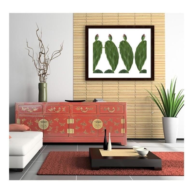 Glezna brūnā rāmī - Cactus 2  Home Trends DECO