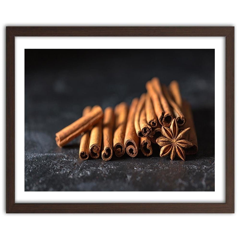 Glezna brūnā rāmī - Cinnamon Sticks  Home Trends DECO