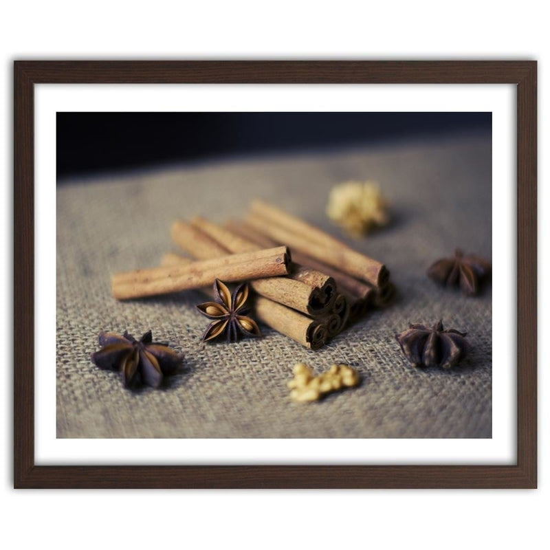 Glezna brūnā rāmī - Cinnamon Sticks To Decorate  Home Trends DECO