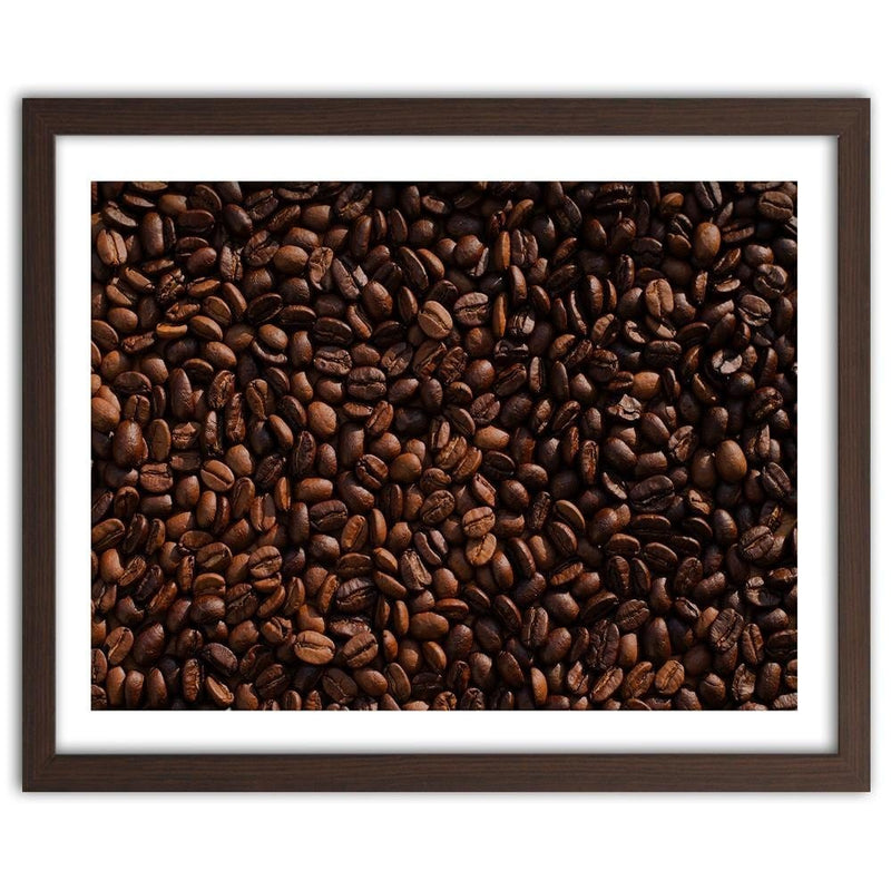 Glezna brūnā rāmī - Coffee Beans  Home Trends DECO