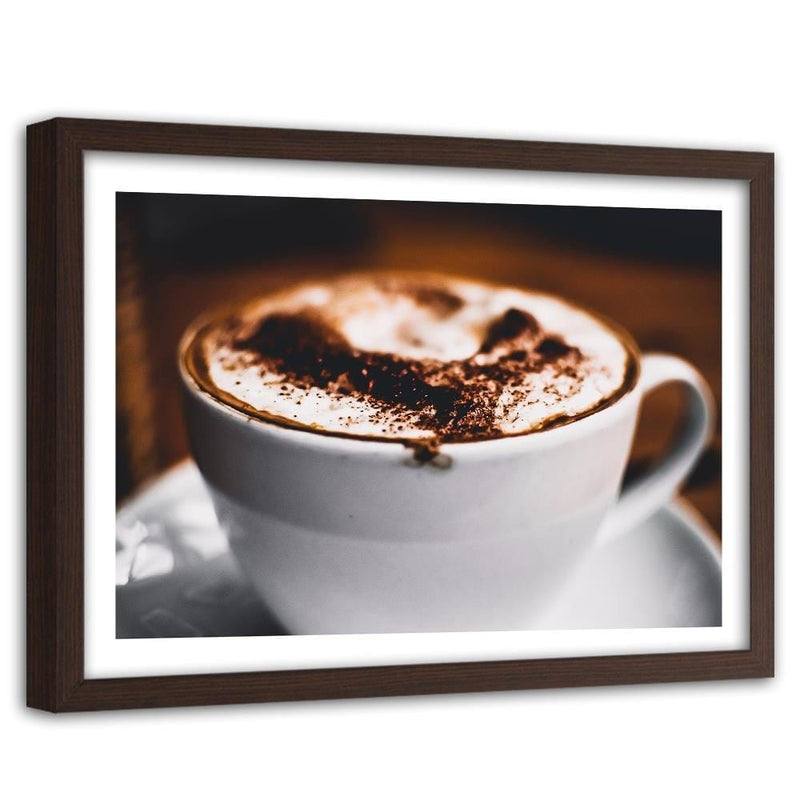 Glezna brūnā rāmī - Coffee With Sprinkles  Home Trends DECO