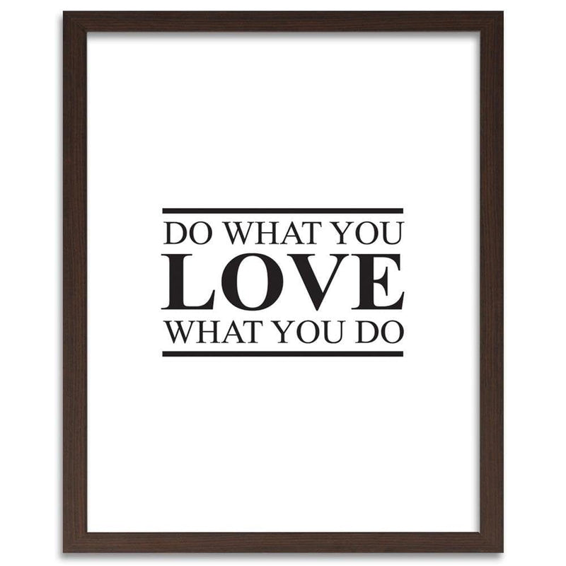 Glezna brūnā rāmī - Cover - Do What You Love  Home Trends DECO